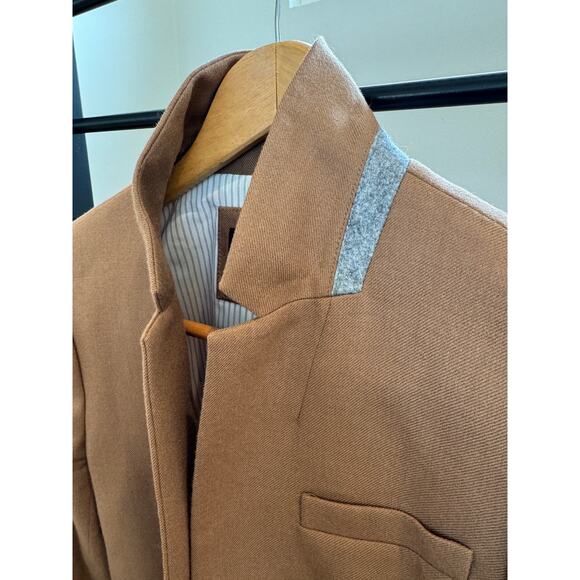 J.Crew Regent Blazer – Camel – Size 4P – Tailored Wool Blend with Flannel Collar - Picture 9 of 16